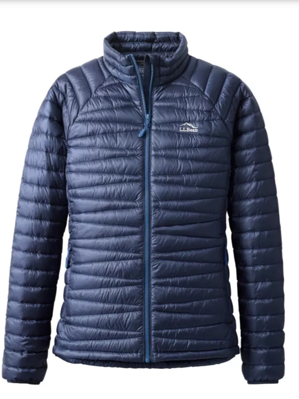L.L. BEAN Navy Blue Ultralight Packable Down Puffer Jacket S NWOT